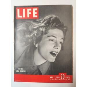 1949 Life Magazine May 23, Actress Sarah Churchill - Great Ads! M418